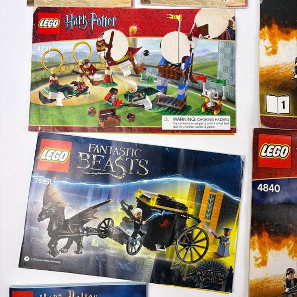 Lego Harry Potter Fantastic Beasts Lot of 16 Instruction Manuals Books READ/SEE - Picture 3 of 16